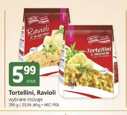 Tortellini z mięsem Arc-Pol promocja w Marketvita