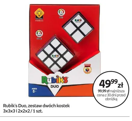 Zestaw dwóch kostek Rubik's Duo 3x3x3 i 2x2x2 promocja w Empik