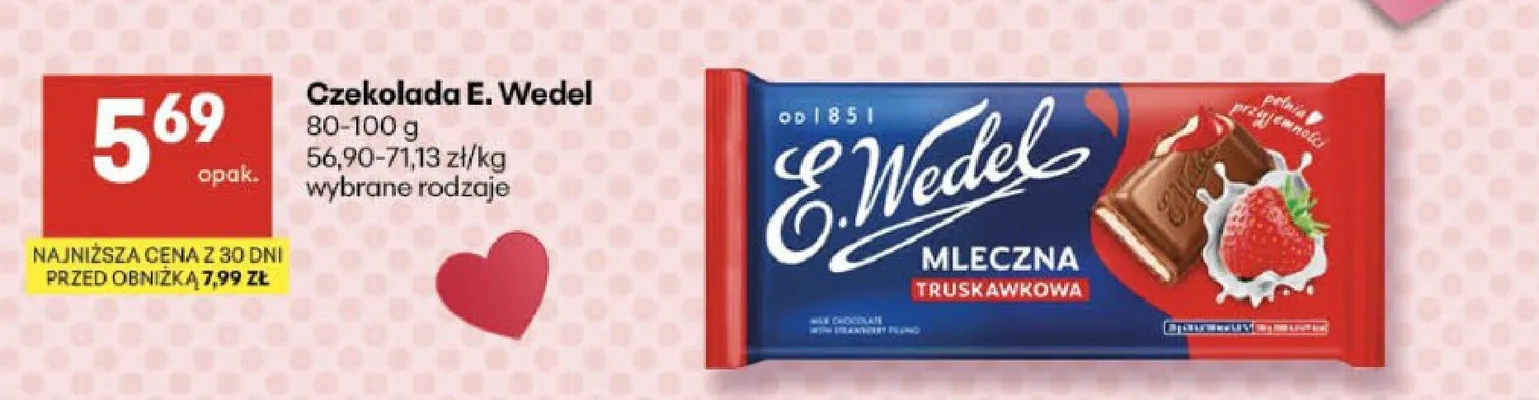 Czekolada E. Wedel promocja w Delikatesy Centrum