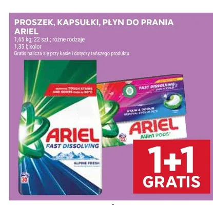 Proszek do prania Ariel Fast Dissolving promocja w Stokrotka