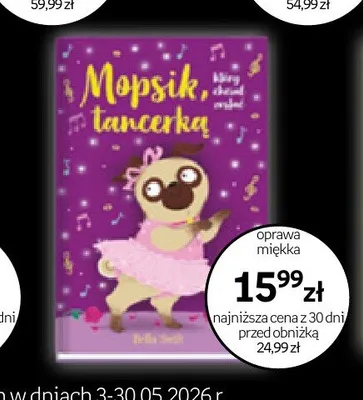 Książka Mopsik tancerka oprawa miękka promocja w Empik