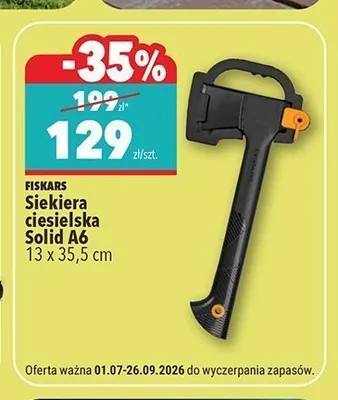 Siekiera ciesielska Fiskars Solid A6 promocja w Biedronka
