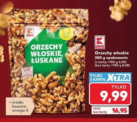 Orzechy włoskie K-Classic promocja w Kaufland