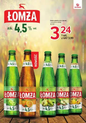 Piwo Łomża Smak Gruszka promocja w Selgros