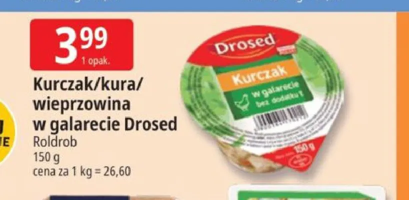 Kurczak w galarecie Drosed Roldrob promocja w Leclerc
