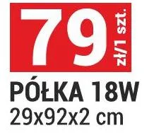 Półka 18W 29x92x2cm promocja w Merkury Market