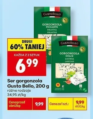 Ser pleśniowy Gorgonzola Dolce Gusto Bello promocja w Biedronka