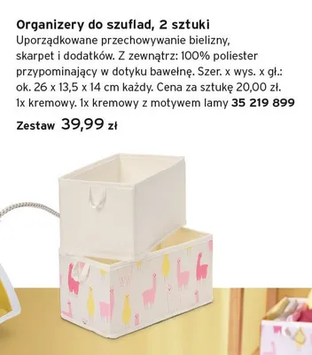 Organizery do szuflad promocja w Tchibo