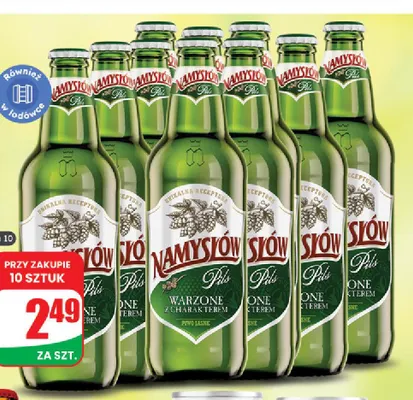 Piwo Namysłów Pils promocja w Dino