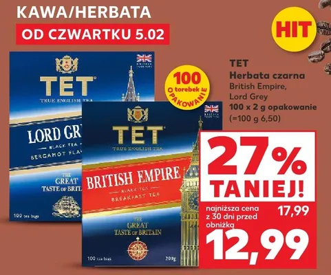 Herbata czarna British Empire promocja w Kaufland