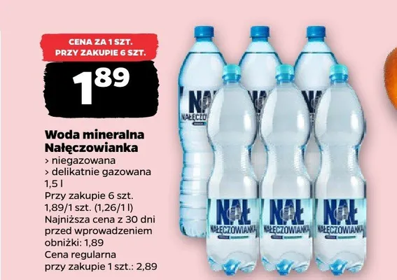 Woda niegazowana promocja w Netto