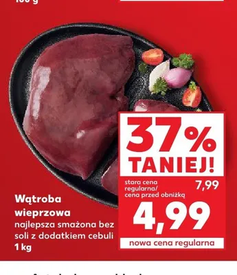 Wątroba wieprzowa promocja w Kaufland