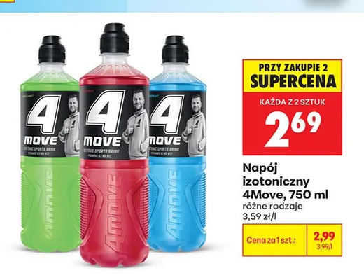 Napój izotoniczny 4Move Blueberry promocja w Biedronka