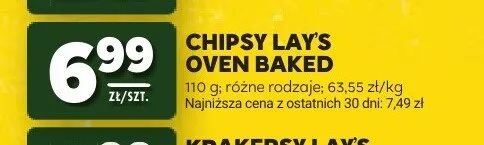 Chipsy Lay's Oven Baked promocja w Stokrotka
