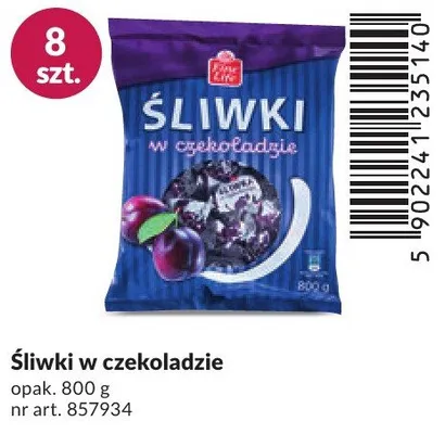 Śliwki w czekoladzie promocja w Makro