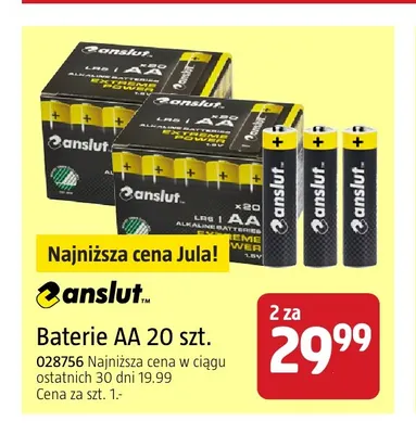 Baterie Aa 20 szt. Anslut promocja w Jula