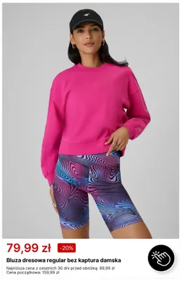 Bluza dresowa regular bez kaptura damska 4F promocja w 4F