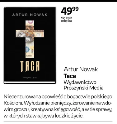 Książka Taca Artur Nowak oprawa miękka promocja w Empik