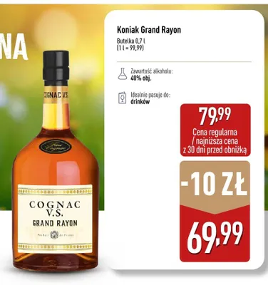 Koniak Grand Rayon promocja w Aldi