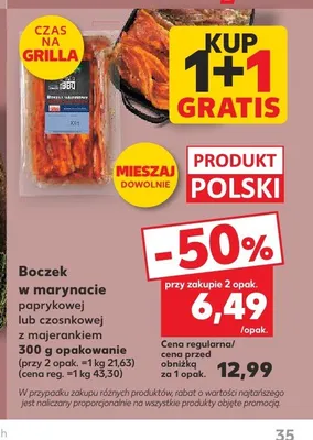 Boczek w marynacie paprykowej Czas na Grilla promocja w Kaufland
