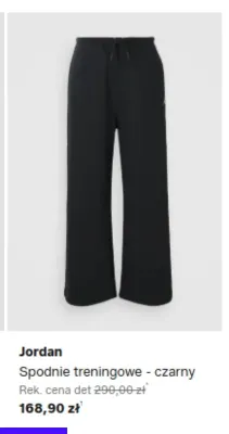 Spodnie treningowe Jordan czarny promocja w Lounge by Zalando