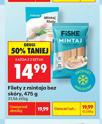 Filety z mintaja bez skóry Seacon promocja w Biedronka
