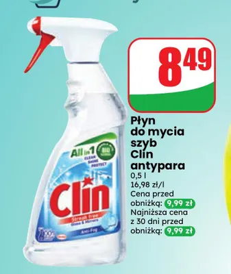 Płyn do mycia szyb Clin antypara promocja w Dino