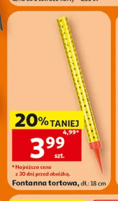 Fontanna tortowa promocja w Auchan