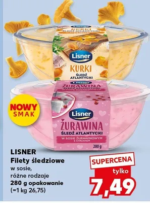 Filety śledziowe w sosie, różne rodzaje promocja w Kaufland