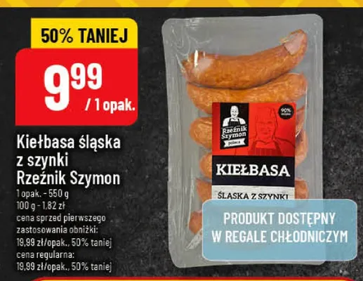 Kiełbasa śląska z szynki Rzeźnik Szymon promocja w POLOmarket