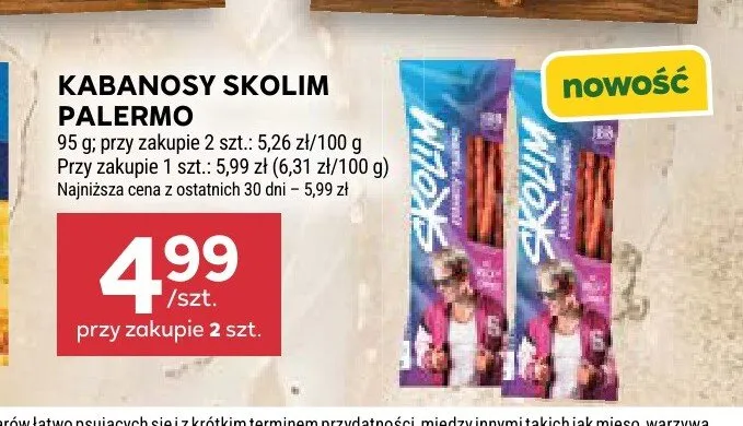 Kabanosy Skolim Palermo promocja w Stokrotka