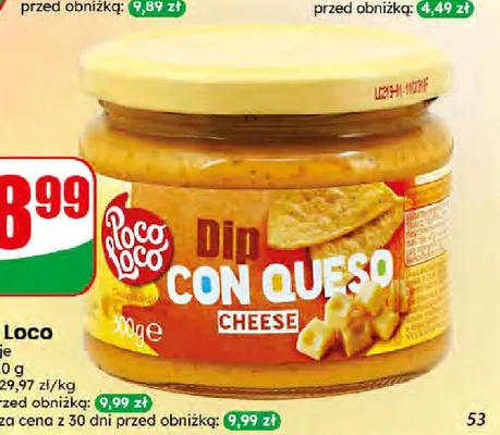 Dip Poco Loco Con Queso promocja w Dino