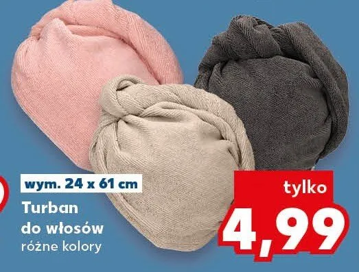 Turban do włosów promocja w Kaufland