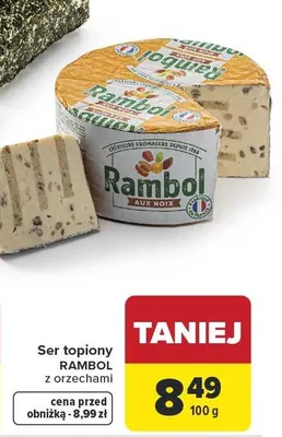 Ser topiony Rambol z orzechami promocja w Carrefour Market