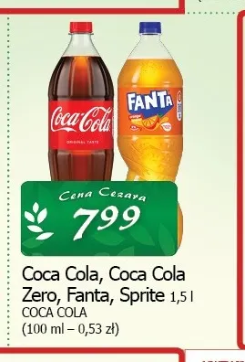 Napój gazowany Sprite promocja w CEZAR Delikatesy