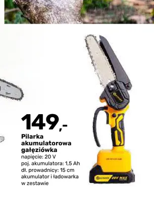 Pilarka akumulatorowa gałęziówka promocja w Bricomarche