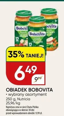 Obiadek Bobovita wybrany asortyment promocja w Chata Polska