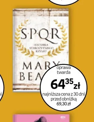 Książka SPQR Mary Beard promocja w Empik