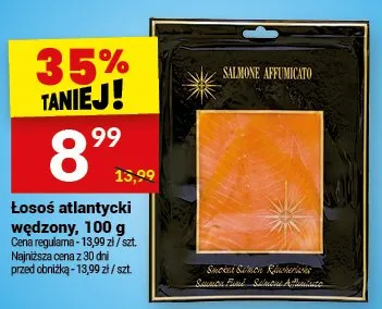 Łosoś atlantycki wędzony promocja w Twój Market