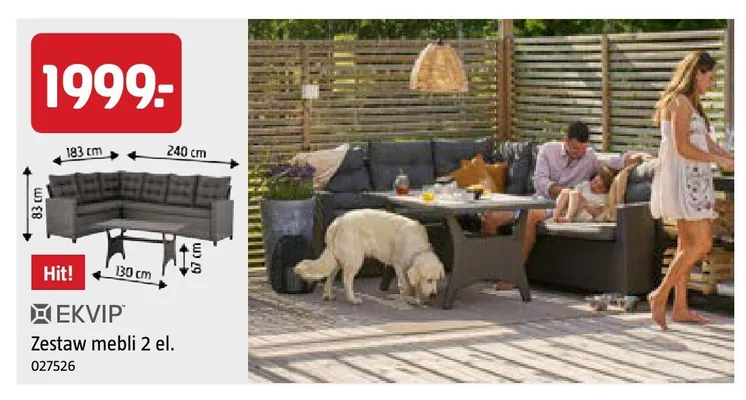 Zestaw mebli EKVIP 2 el. promocja w Jula