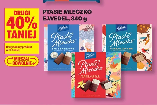 Ptasie Mleczko czekoladowe E.Wedel promocja w Biedronka