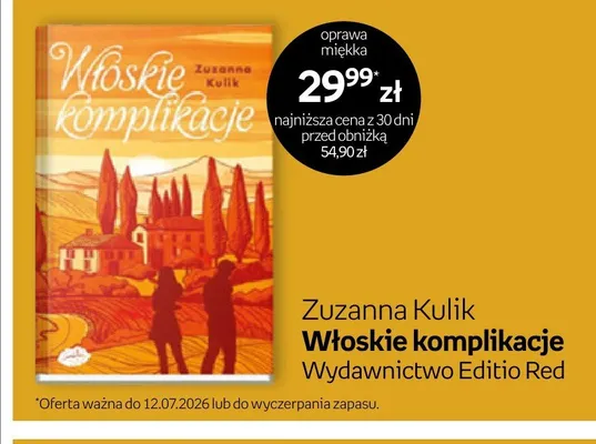 Książka Włoskie komplikacje Zuzanna Kulik promocja w Empik