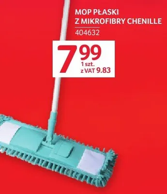 Mop płaski z mikrofibry Chenille promocja w Selgros