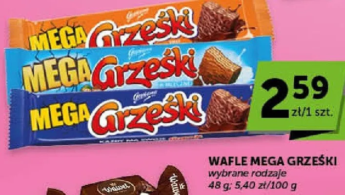 Wafle z kremem kakaowym promocja w Euro Sklep
