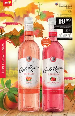 Wino białe Carlo Rossi Refresh Peach promocja w POLOmarket