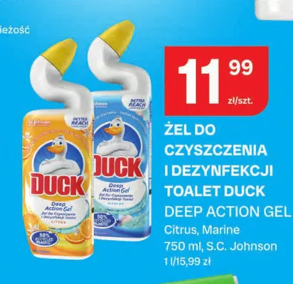 Żel do czyszczenia i dezynfekcji toalet Duck Deep Action Gel Citrus promocja w Chorten