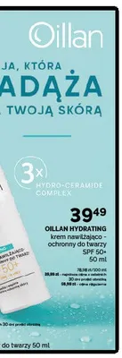 Krem nawilżająco-ochronny do twarzy Oillan Hydrating SPF 50+ promocja w Ziko Dermo