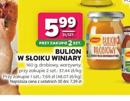 Bulion w słoiku Winiary warzywny promocja w Stokrotka