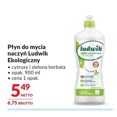 Płyn do mycia naczyń Ludwik Ekologiczny promocja w Makro