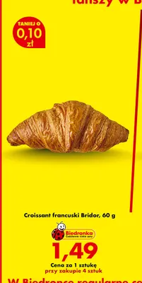 Croissant francuski Bridor promocja w Biedronka